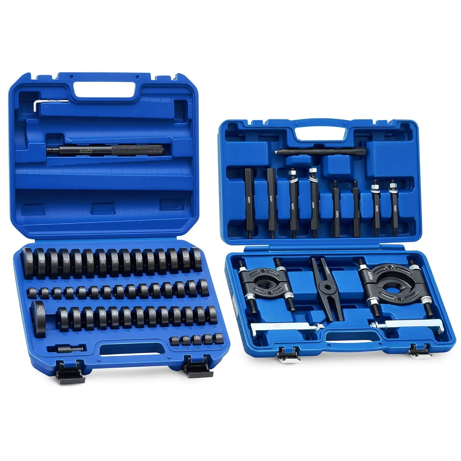 【SpotlightDay】Orion Motor Tech 2-in-1 Bushing Driver Tool & Bearing Press Kit, Complete Bushing & Bearing Service Kit with 2" and 3" Jaws, 5 Ton Capacity Bearing Separator, Heavy Duty Wheel Bearing Puller Tool Set