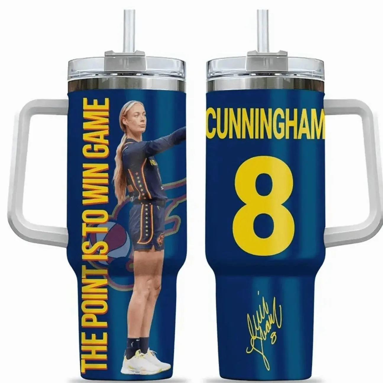 Sophie Cunningham Point God 40oz Tumbler With Handle, MK 20oz Tumbler, Women Basketball #329