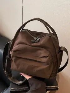 Women's Elegant Solid Color Shoulder Bag, Elegant Commuter Bag, Fashionable Minimalist Crossbody Bag, Exquisite Niche Personalized Bag for Daily Commuting, Shopping, Dating, Gathering