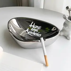 Creative and Personalized Ceramic Ashtray Retro Chinese Style Light Luxury for Living Room and Office Trendy Home Aesthetics