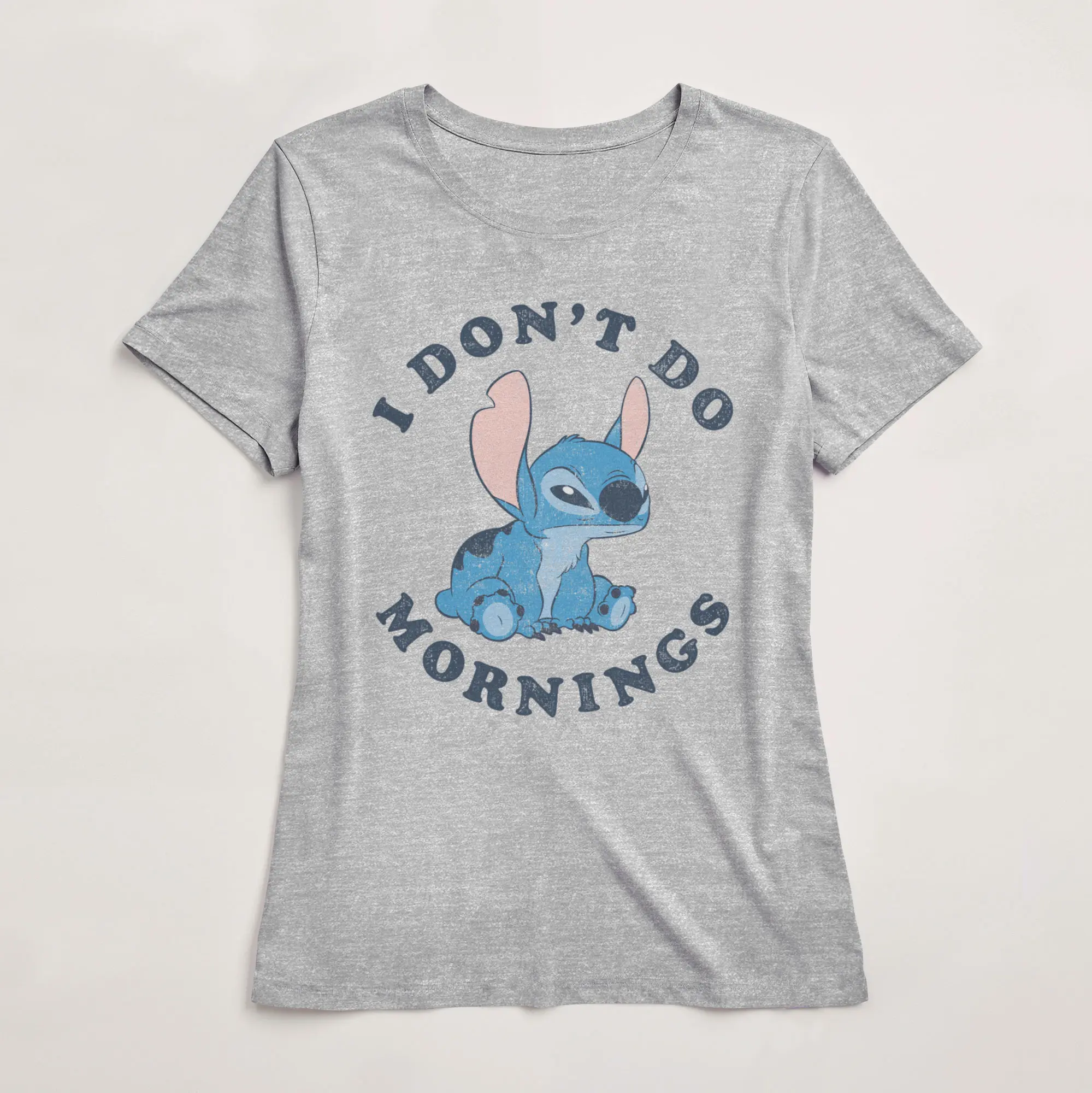 Women's Lilo & Stitch Experiment 626 I Don't Do Mornings T-Shirt