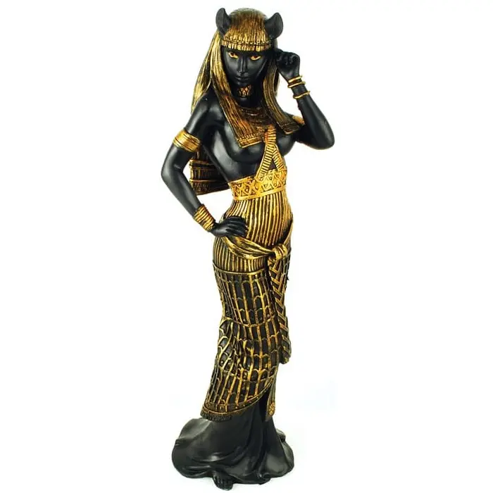 Bastet Egyptian Cat Goddess Statue — 11" for Altar &amp; Deity Work