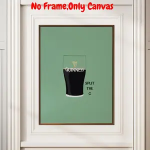 Guinness Beer Pattern Unframed Painting, Unframed Art Print, Modern Wall Art, Wall Decor for Home Living Room Bedroom, Home Decor, Room Decor, Ornaments, Home Decor Products