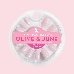 Puffy Floral Metallic - Press-On | Short | Round