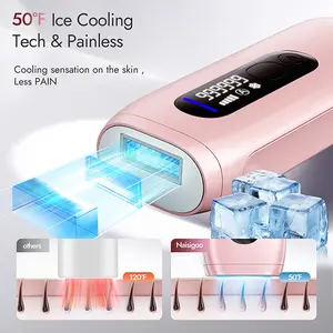 Laser Hair Removal for Women and Men, IPL Laser Hair Removal Device Safe at-Home use for Nearly Painless for Facial Legs Arms Whole Body Use