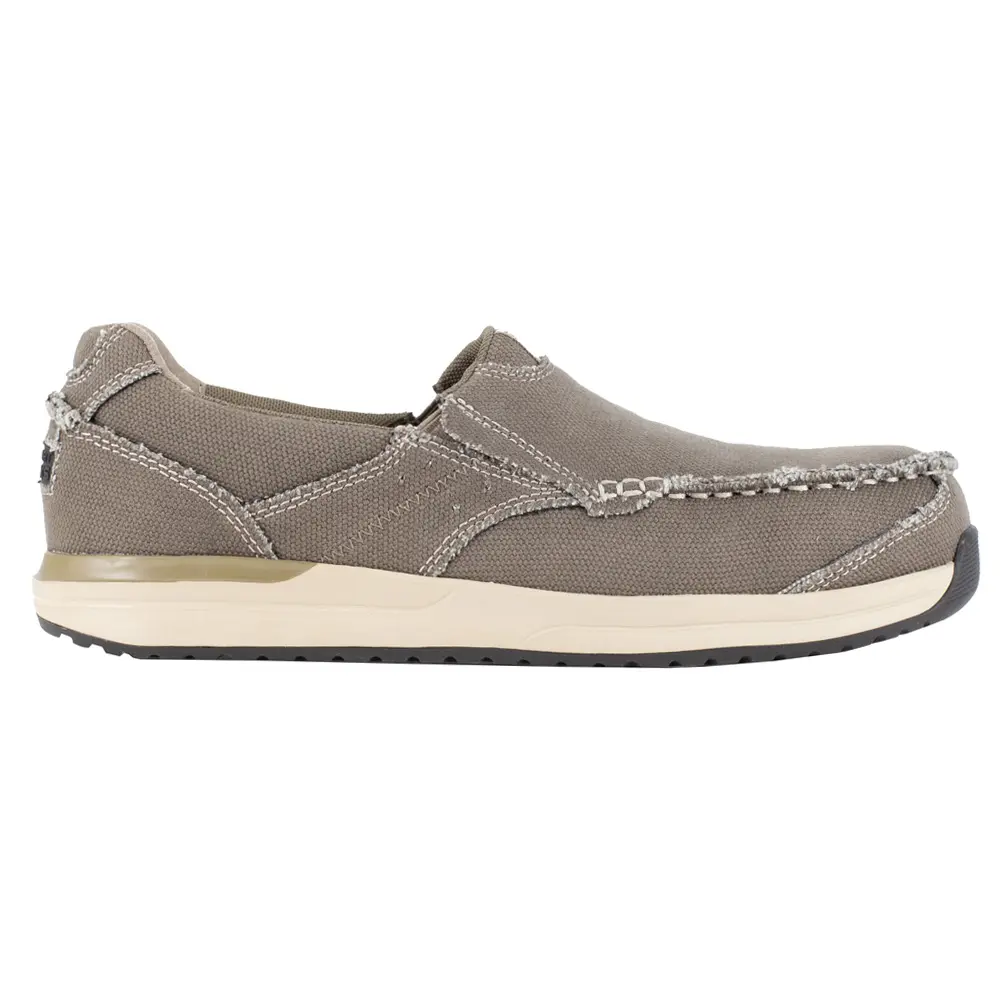 Rockport Works Mens Langon Slip Resistant Composite Toe  Work Safety Shoes Casual - Grey