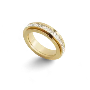 Crystal Statement Spinning Fidget Ring