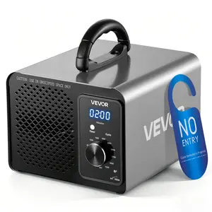 【fathersdaygift】VEVOR Ozone Generator, 36000mg/h Commercial Ozone Machine, 15s Delayed Start & Timer & Rotary Encoder Knob & Odor-Treatment Cycle Mode, Industrial Deodorizer for Car, Smoke Odorss,Up to 3200 sq.ft