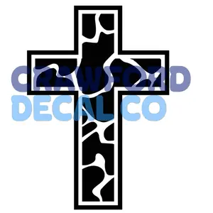 Duck Camo Cross Decal for Trucks, Cars, and More