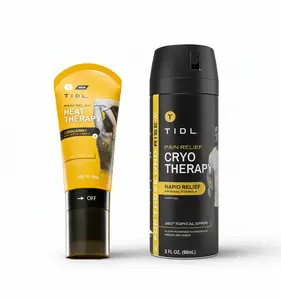 TIDL Hot & Cold Therapy System - Cryo Spray + Heat Roll-On Bundle. 2-Piece Recovery Kit. Cooling Mist for Swelling & Warming Massager for Stiffness. Contrast Pain Relief. Menthol & Lidocaine.