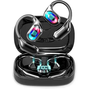 True Wireless Open Earbuds Headset - ANC Noise Cancelling, 156+ Languages Real-Time AI Translation, 6 Modes, Bluetooth, HD Mic, Ergonomic Lightweight Design, Multifunctional for Travel, Business, 2026 Smart Gadget Easter Gift for Phone Users