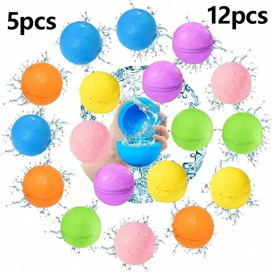 Reusable Water Balloons Set for Pool Beach Summer Outdoor Activities, Reducing Waste, Perfect Birthday Gift for Friends and Family, Outdoor Fun Essentials, Gift Idea