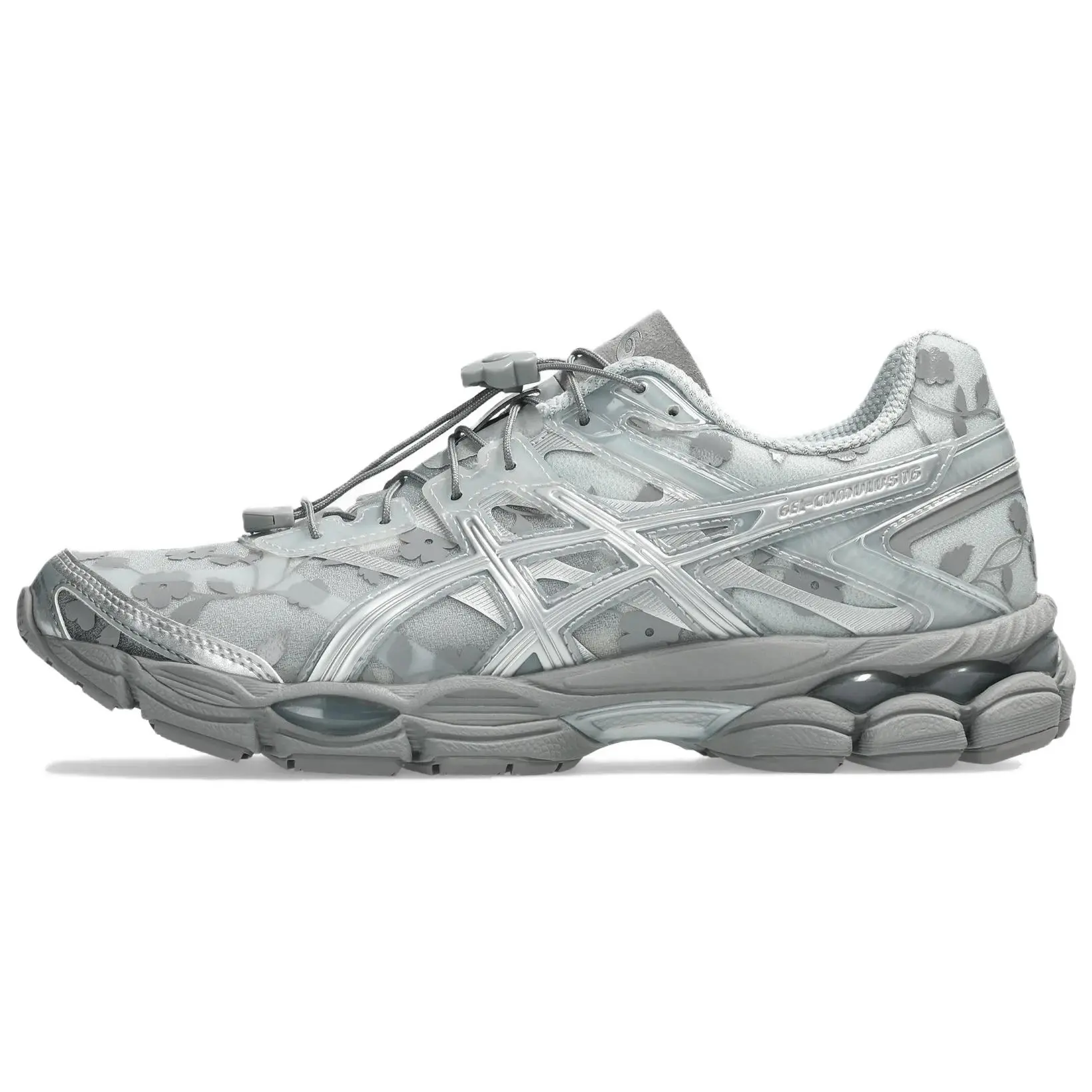 ASICS Cecilie Bahnsen X GEL Cumulus 16 Low Top Running Shoes Women's Gray Silver Versatile 1203A762-020