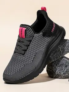 HOBIBEAR Women's Activecushion Walking Shoes, Breathable Non-Slip Tennis Gym Sneakers, Athletic Cushioned Running Shoes for Running and Cross Training, Comfortable Exercise Footwear, Runner Athletic Shoe