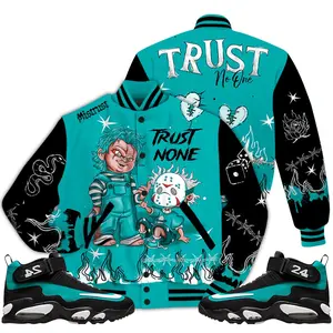 Air Griffey Max 1 Freshwater Outfit Varsity Jacket, Scary Trust No One T-Shirts To Matching Sneaker