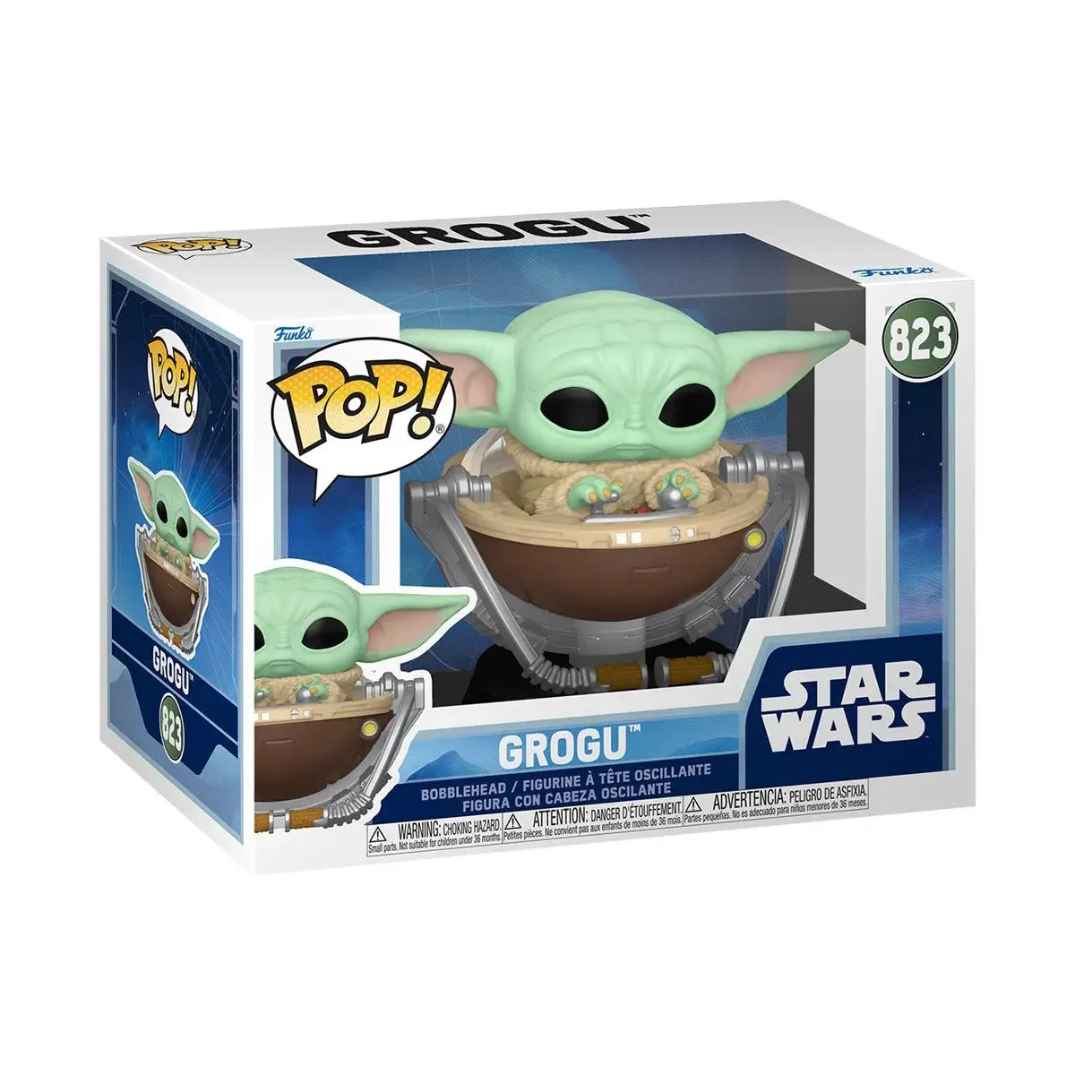 Star Wars: The Mandalorian and Grogu Grogu in Pram Funko Pop! Vinyl Figure #823 Star Wars: The Mandalorian and Grogu Grogu in Pram Funko Pop! Vinyl Figure #823