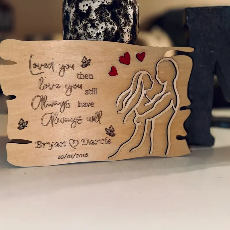 Personalized couples plaque Decor Signs