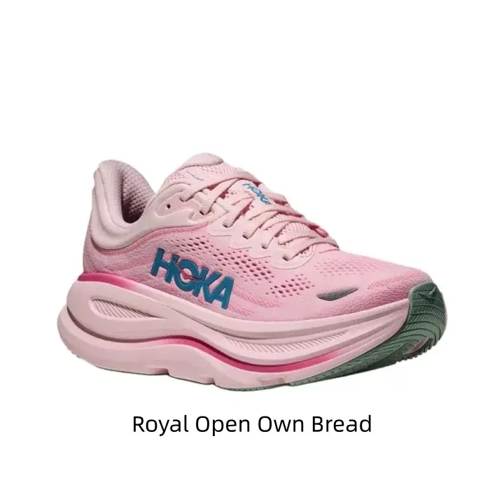 Ultra-light pink cushioned running sneakers ideal for gym training, long-distance running, outdoor hiking, city commuting, breathable mesh fabric keeps feet dry all day long
