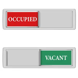 Privacy Slider Door Sign – Vacant / Occupied Indicator | Magnetic, Non-Scratch, Easy-to-Read Sign for Bathroom, Office, Restroom & Conference Room