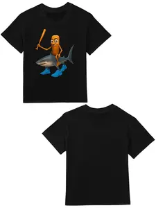 Tung Tung Tung Sahur (5) Teen's T-Shirts Round Neck Short Sleeve Shirts Gifts For Boys & Girls Spring & Summer Gifts For