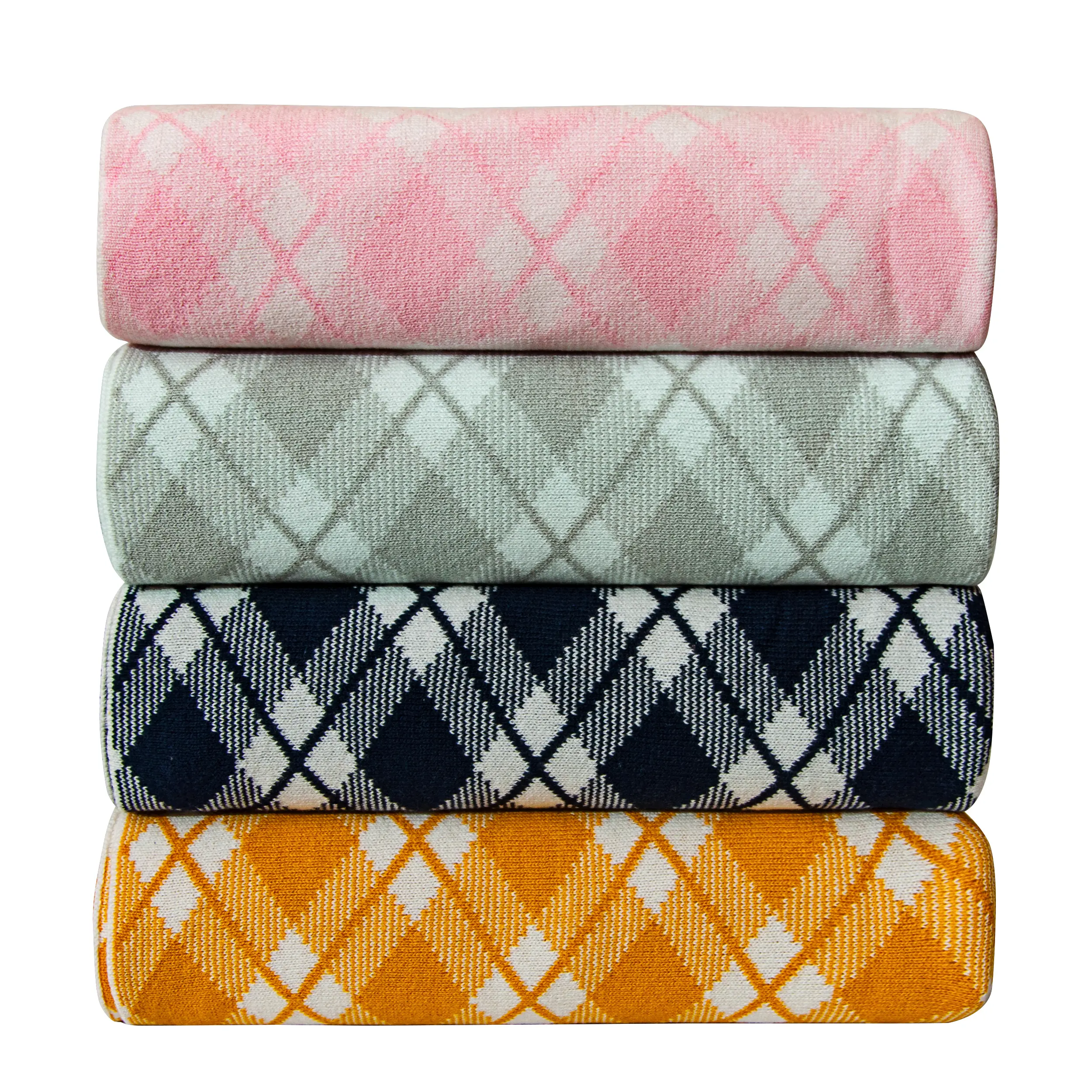 Bedsum Cotton Cable Knit Blanket - Super Soft, Lightweight, Breathable, Skin-Friendly Multifunctional Cotton Throw Blanket for Sleep & Rest (30 x 40 in), Multifunctional Cotton Blanket