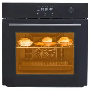 GARVEE 24" Single Wall Oven, Built-in Electric Ovens with 11 Cooking Modes, 3000W, 240V, 2.5 CF Convection Built-in Oven, Stainless Steel, Touch Control, Timer, Safety Lock