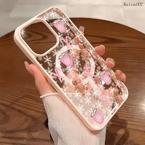 Premium Magnetic Phone Cases for iPhone11/12/13/14/15/16//17/Air/promax/Plus Christmas Gingerbread Snowflake y2k cased MagSafe Ready, Anti-Fall, Springtok and Ultra-Thin Design | Perfect for Everyday Use Protector Screen Protector Aesthetic Resistance