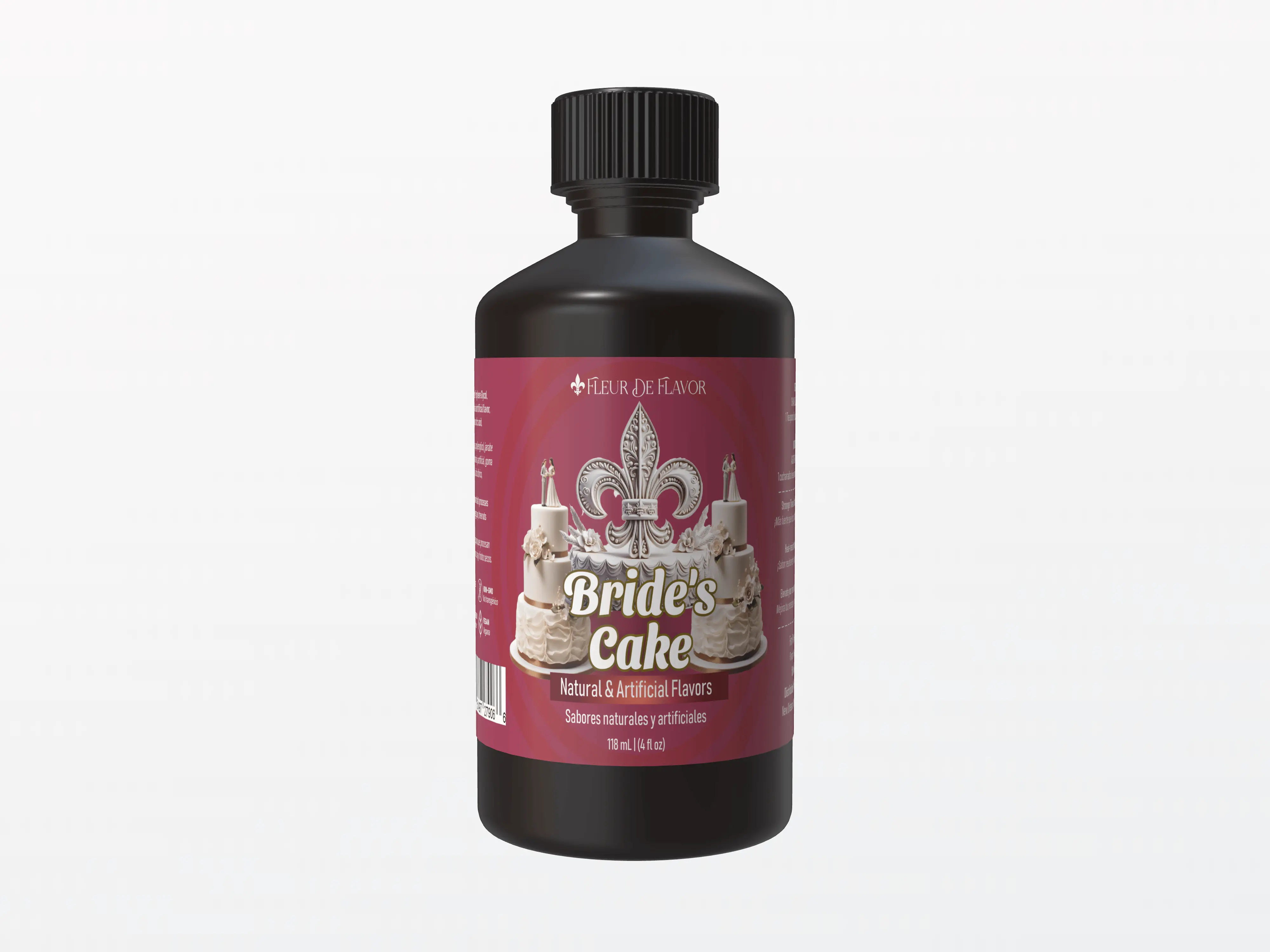 Fleur De Flavor Bride’s Cake Emulsion – Almond, Vanilla, Butter & hints of Citrus for Gourmet Baking (4 oz)