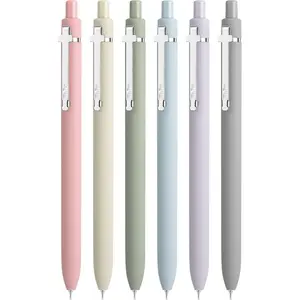 Mr. Pen- Retractable Gel Pens for Journaling, 6 Pack, 0.5 mm Black Ink, Color Barrel with Silver Cross Clip Mr. Pen- Retractable Gel Pens for Journaling, 6 Pack, 0.5 mm Black Ink, Color Barrel with Silver Cross Clip