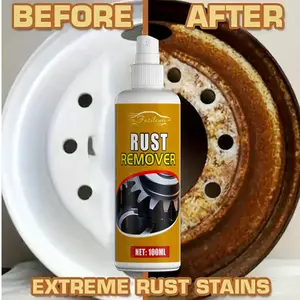 Rust Remover Spray - 100ml Extreme Rust Stain & Dirt Cleaner for Smooth, Reliable Performance on Car Wheels & Metal Surfaces -