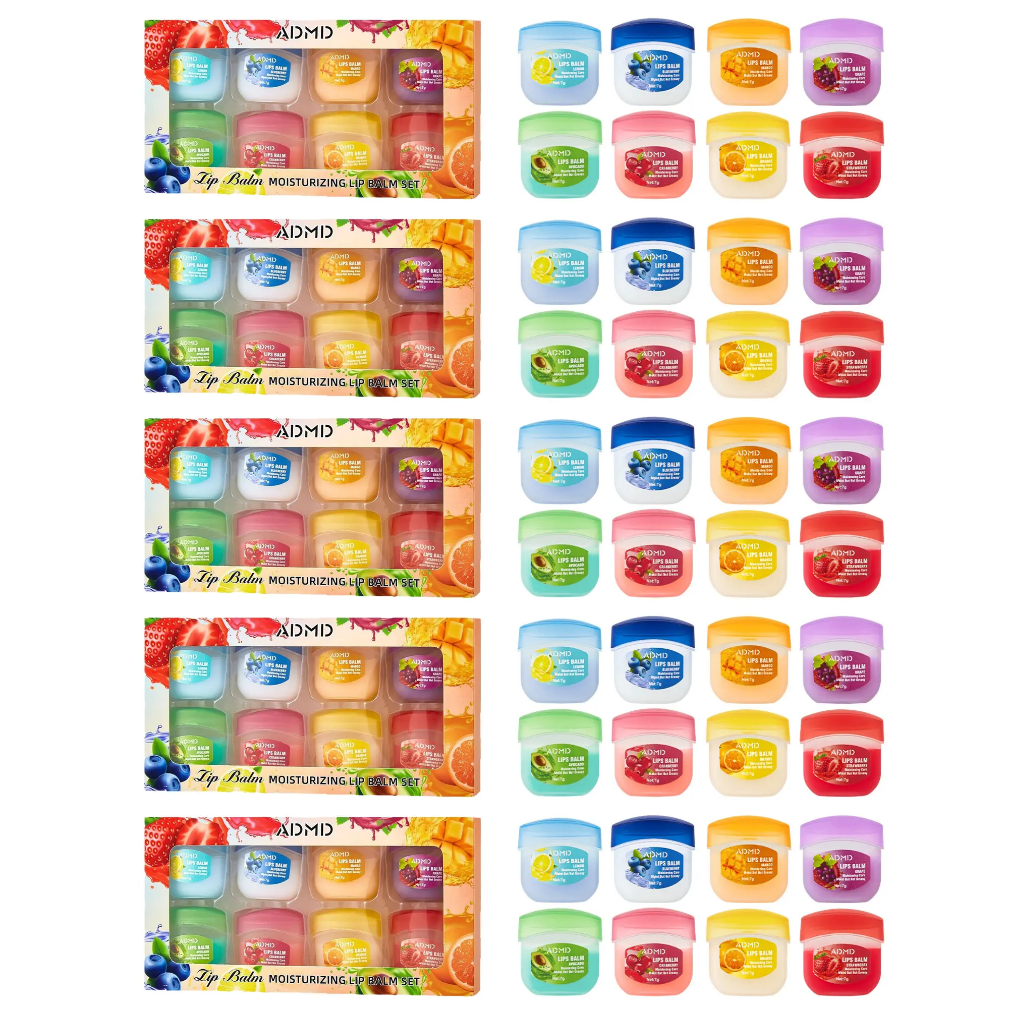 Fruit-flavored lip balm, Night moisturizing lip mask, Colorless lip gloss, Valentine's Day, Birthday gift