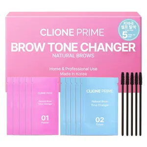 CLIONE PRIME Korean Brow Tone Changer – Brow Bleach Kit Gentle Lightening Formula for Soft, Natural Look, Easy At Home Application, Quick Results in 5 Minutes, 5 Applications
