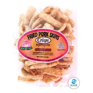 Lucky Lily Fried Pork Skins, Original (2.5 oz) แคบหมู ลักกี้ ลิลลี่ รสดั้งเดิม
