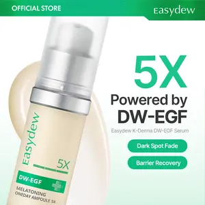 Easydew DW-EGF Melatoning Ampoule 5X - Official Product Hydrating Skin Serum with Niacinamide and Glutathione for Uneven Skin - Dark Spot Remover- Fast Absorbing Day and Night Ampoule Korean Skin Care (Bottle 1.01 fl oz, EGF 5X) Olive Young