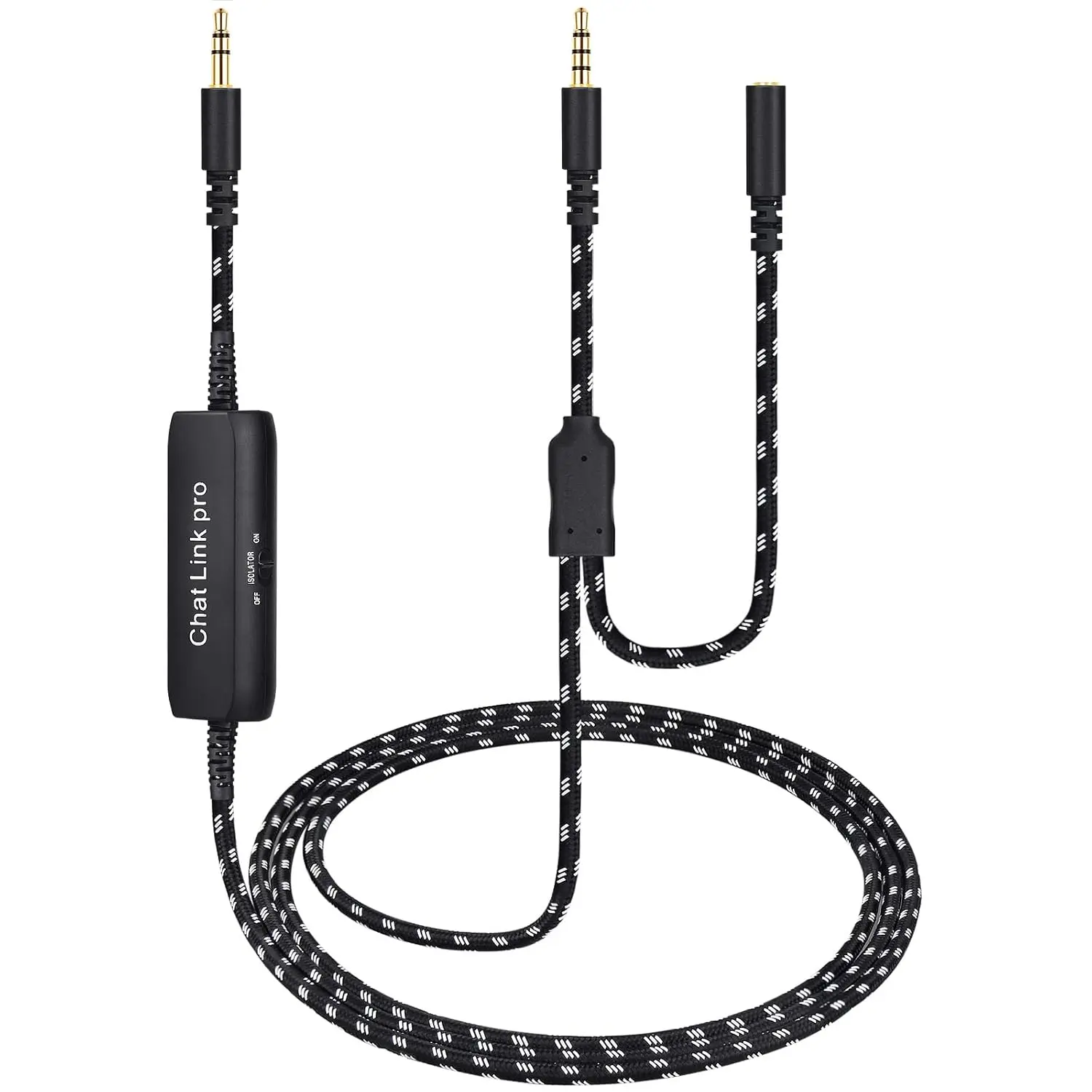 HD60 S+ Chat Link Pro Cable Replacement for Elgato HD60 X, HD60PRO Capture Card, Chat Adapter Replacement for Nintendo Switch, Xbox One and PS5, with in-line Isolator