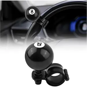 8 Ball Steering Wheel Spinner Universal Suicide Knob 360° Rotation Heavy-Duty Car Handle