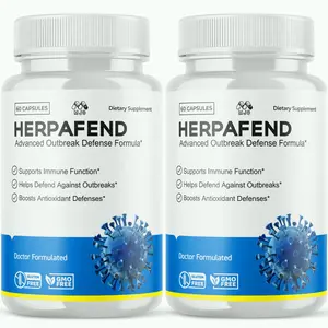(2 Pack) Herpafend Advanced Formula Skin Health, Herpa Fend Pills (60 Capsules)