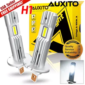 AUXITO H1 6500K LED Headlight Bulbs 10000LM 100W Kit Hi/Low Beam Super Bright GF