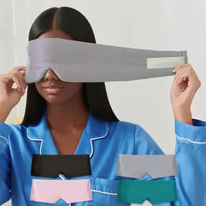 Real Silk Eye Mask, Full Coverage Soft Fabric, Smooth Texture, Safe Skin-Friendly, Comfortable Fit, Reusable Ice Pack, Sleep Aid Tool