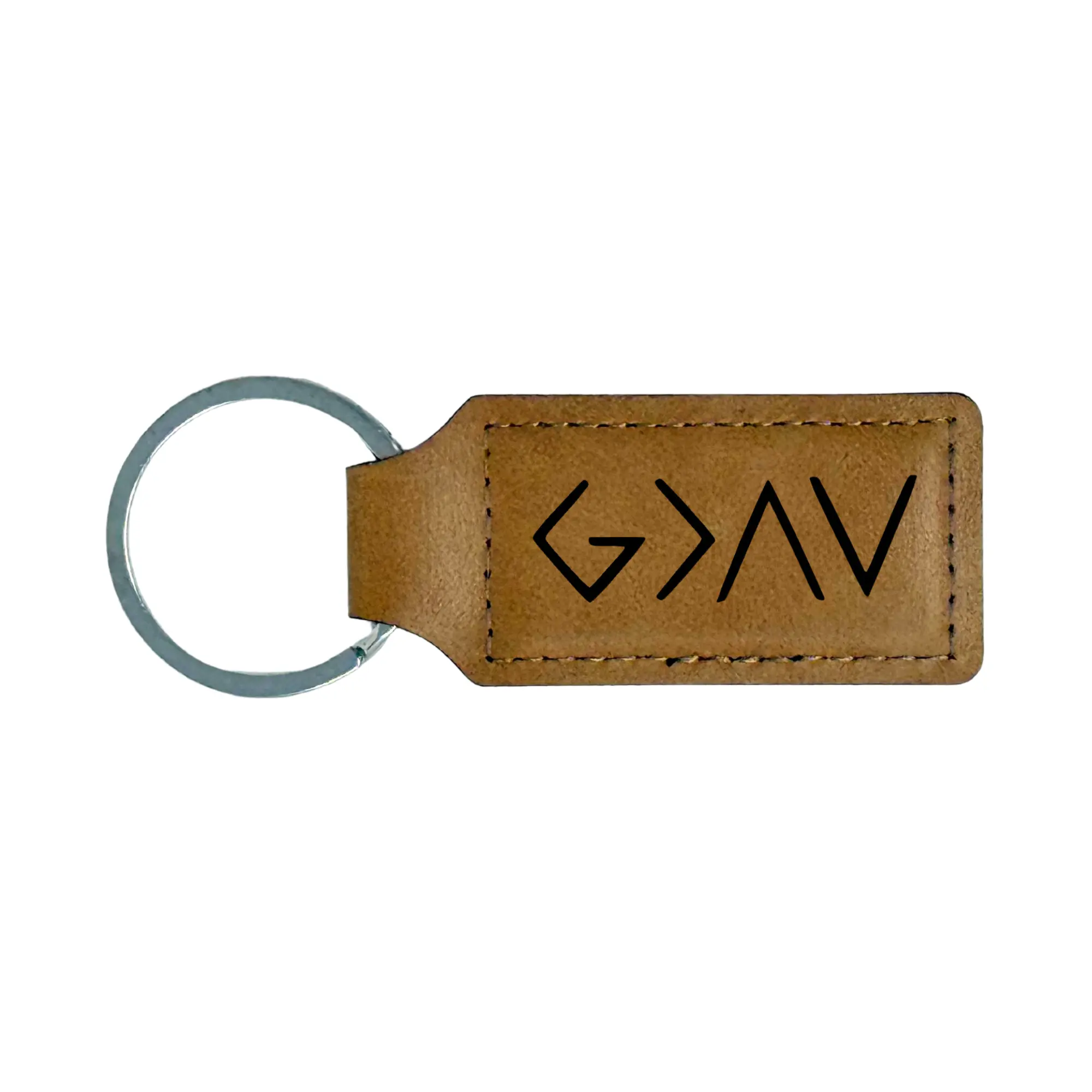 Personalized Leather Keychain – Custom Engraved Name, Initial, or Quote | Gift for Him & Her