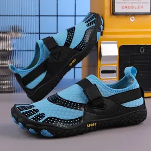 Men's river trekking shoes, wading shoes, beach shoes, reef non-slip men's quick-drying barefoot hiking shoes, swimming shoes, snorkeling shoes, suitable for beach vacations, camping, beach parties, five-finger men's shoes, soft, watershoes