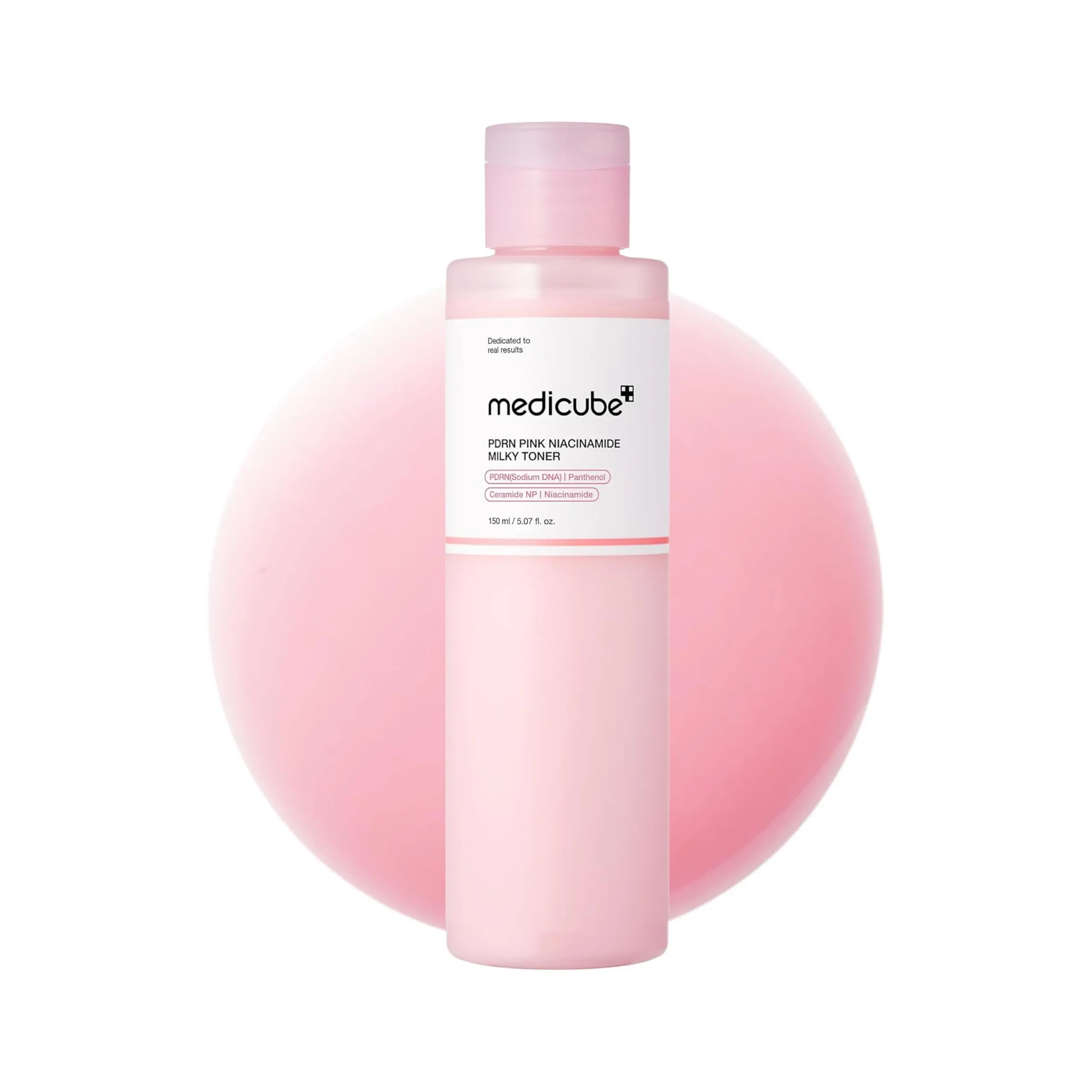 [Official Medicube Partner]  PDRN Pink Niacinamide Milky Toner 150ml | for Hydrating, Moisturizing, Soothing with Ceramide, Peptide | Glass Glow Skin | Korean Skincare, 5.07 fl.oz