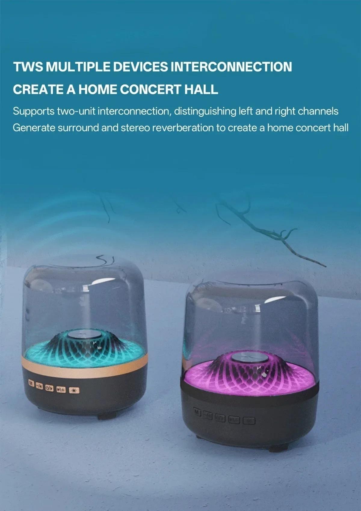 RGB Breathing Light Bluetooth Speaker | Powerful Subwoofer + Hi-Fi Stereo | Gaming Room & Home Theater Essential