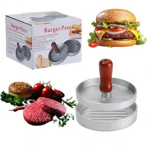 1pc Burger Press Non-Stick Hamburger Press Patty Maker Mold | Meat Beef Cheese Veggie Burger Maker For Grill Griddle BBQ Barbecue Paper Silicone with