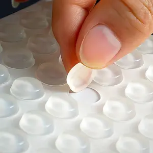 Transparent Self-adhesive Silicone Bumper, 100pcs/set Clear Self-adhesive Silicone Bumper, Household Bumpers for Home Safety, Bumper Pads