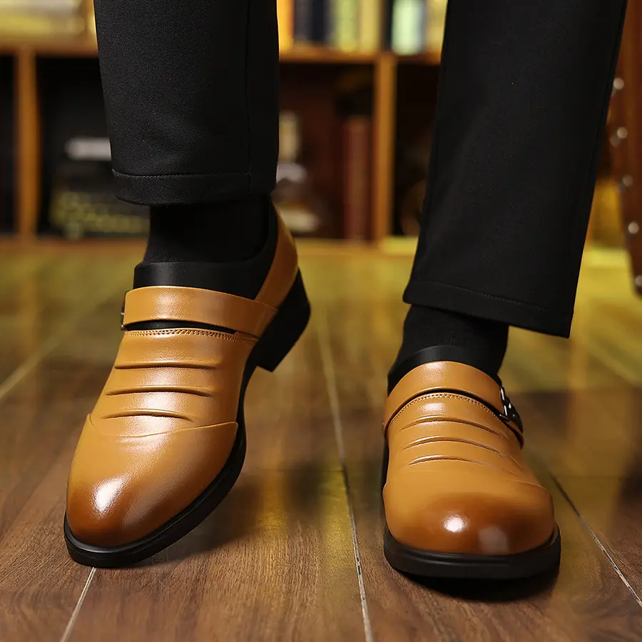Light luxury business style! Business formal men's shoes are essential items for groom's wedding shoes