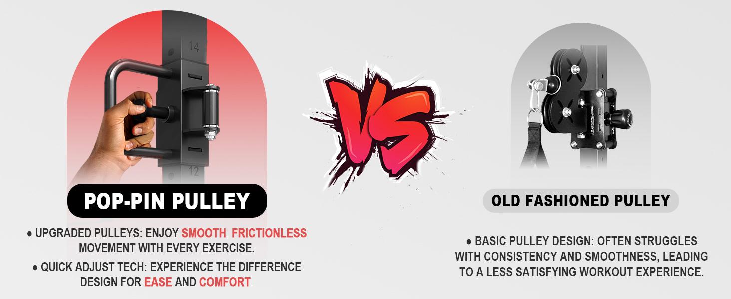 1500LBS Power Cage with Cable Crossover & Pulley System for Multi-Function Strength Training at Home Gym Adjustable Squat Machine Lat Pulldown Bar Weight Rack Lat Pulldown Bar Weight Rack 1500LBS Power Cage with Cable Crossover & Pulley System for Multi-Function Strength Training at Home Gym Adjustable Squat Machine Lat Pulldown Bar Weight Rack Lat Pulldown Bar Weight Rack