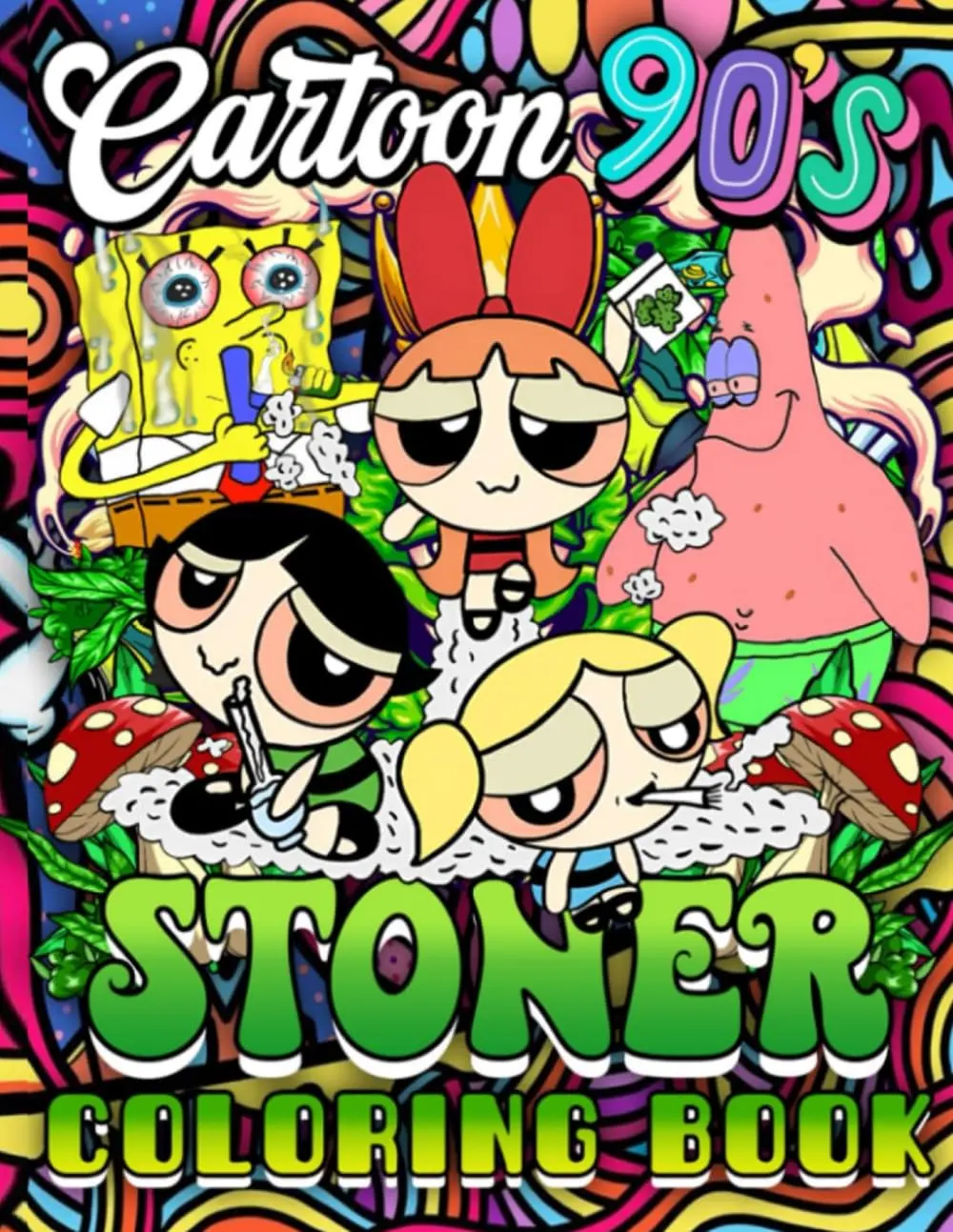 90's Cartoon Coloring book for Adults (English Edition)