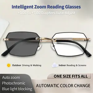 Auto-Adjusting HD Reading Glasses, Computer Anti Blue Light UV Ray Filter Eyeglasses