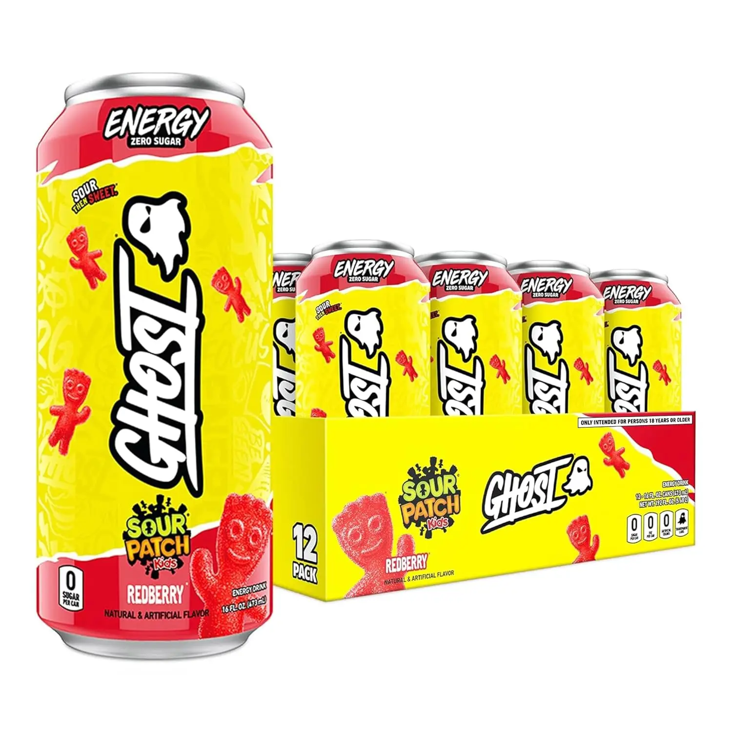 SOUR PATCH KIDS Redberry – 16oz (12-Pack)